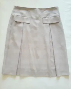 Paul Smith ひざ丈タイトスカート　グレーベージュ
