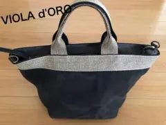 VIOLA d'ORO ヴィオラドーロ　2WAYトートバッグ M カモフラ柄のサムネイル