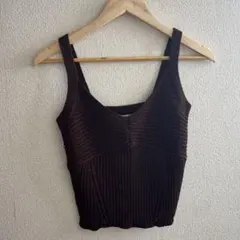 GU ダークブラウン ビスチェ M