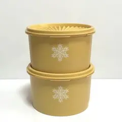 Tupperware マキシクイーンデコレーター 食品保存容器 イエロー - メルカリ