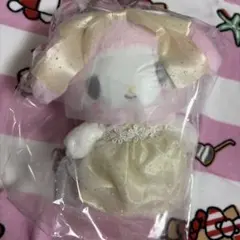 サンリオ　レディマイメロディデザイン　マスコットホルダー　ライトイエロー