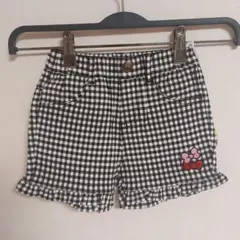 SanrioxLittc リトシー　キティショートパンツ　ギンガムチェック