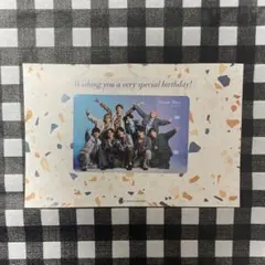 【FC限定】SnowMan バースデーカード 2023年