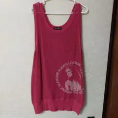 HYSTERICGLAMOURハートロゴ タンクトップ ピンク キャミソール HYSTERICGLAMOURハートロゴ タンクトップ ピンク キャミソール 楽天