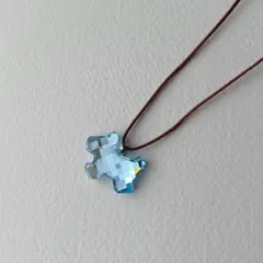 【美品】スワロフスキー 犬 モチーフブルー ネックレス ペンダント アクセサリーのサムネイル