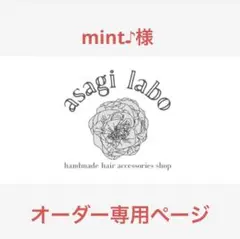 mint♪様　オーダー専用ページ