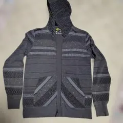 Quiksilver フード付きジッパーパーカー グレー Mサイズ 値下げのサムネイル