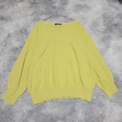 7-IDconcept. ニット セーター 長袖 イエロー 38
