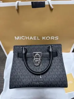 【美品】MICHAEL KORS サッチェルミディアムMKシグネチャー
