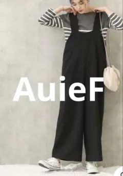 AuieF サロペット　黒　グレディブリリアン　ワイドパンツのサムネイル
