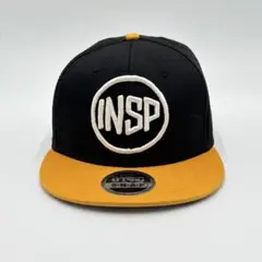 USA 古着 INSP インスピ スナップバックキャップ 帽子 バイカラー 黒