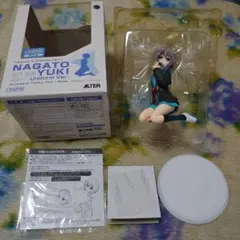 長門有希　制服verフィギュア　アルター　キャラアニ限定版　中古品　おまけ付き！