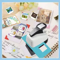 【新品未使用】クラフト　パンチ　　スクラップ　四角　スクエア　1.8cm