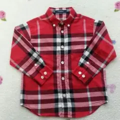 バーバリーロンドン  100   バーバリーチェックシャツ　ボーイズ　ガールズ