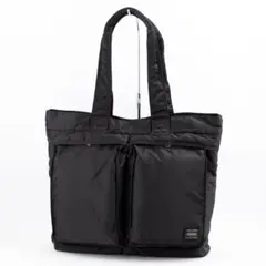 A455【ポーター／タンカー】トートバッグ　ビジネスバッグ　ナイロン　ブラック