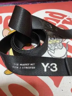 人気の黒‼️Y-3 ブラック ベルト 3ストライプ