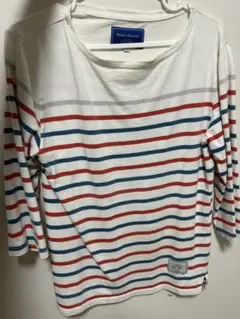 ストライプデザイン長袖カットソー