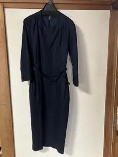 Comiaネイビー ベルト付き ワンピース