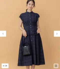 DRESSTERIOR フレンチスリーブリップルワンピース【タグ付き】 - メルカリ
