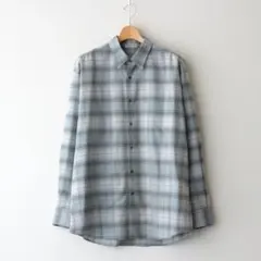AURALEE SUPER LIGHT WOOL CHECK SHIRT