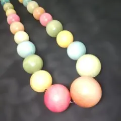 *50♥【最終価格】カラフルビーズネックレス★レトロ★匿名配送
