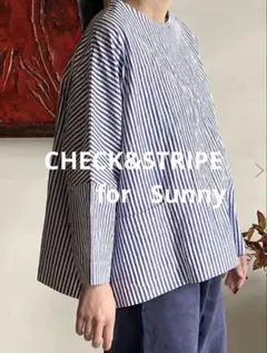 今季　CHECK&STRIPE for Sunny ストライプ　ブラウスのサムネイル