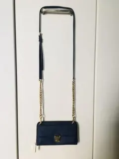 マイケルコース　ショルダーバッグ　ウォレット　ネイビー　チェーン