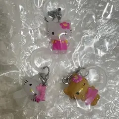 ハローキティ　めじるしアクセサリー　日焼け　お花　チャーミーキティ