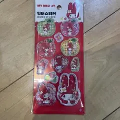 マイメロディ ウォータースティッカー フルーツデザイン