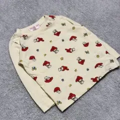 サンリオ マイメロディ 総柄 ロンT 長袖 90 アイボリー