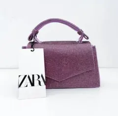 ZARA シャイニーミニシティバッグ