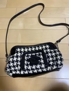 MARY QUANT ハウンドトゥース ショルダーバッグ