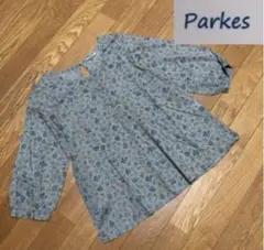 Parkes リバティプリント 長袖ブラウス M スリーピングローズ 未使用 