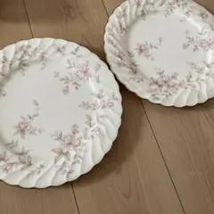 ノリタケ　花柄　プレート24.5cm ２枚セット