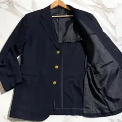 【美品】ジェイプレス 紺ブレ 金ボタン Lサイズ ウール 式典 ネイビー