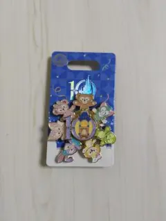 上海ディズニー 10周年 ピンバッジ ダッフィー フレンズ