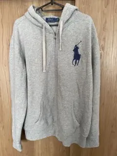 Polo Ralph Lauren ビックポニー ジップパーカー グレー