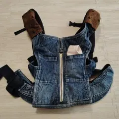 【美品】CUSEBERRY　デニム抱っこ紐　フード　　　付き