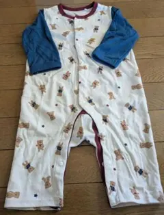 美品★クマ柄ロンパース・カバーオール　80cm