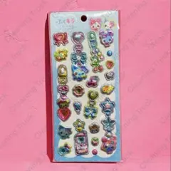 まじかるみゅーちゃん ♥ ぷくキラチャームステッカー 平成レトロファンシー