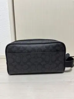 COACH ブラック　クラッチバック
