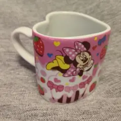 ミニーマウス ハート型マグカップ