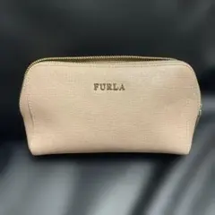 FURLA ピンクベージュ ポーチ