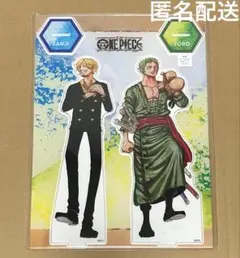 ONE PIECE アクリルメガフィギュア ゾロ サンジ - メルカリ