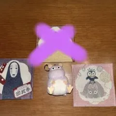 千と千尋　坊ネズミキーホルダーとコースターセット