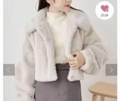 chico ファーショートジャケット