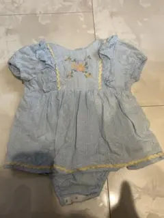 futafuta水色ロンパース 80