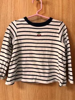 ストライプ　長袖カットソー petit main 100cm
