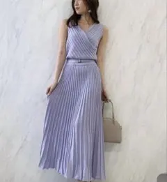 dazzlin ノースリーブ ニットワンピース