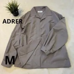 ADRER ドルマンスリーブオープンカラーシャツ M グレイッシュベージュ